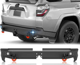 for 4Runner Rear Bumper Compatible with 2015-2024 Toyota 4 Runner 5th Gen Full Width with 2 x LED Lights | Yzona
